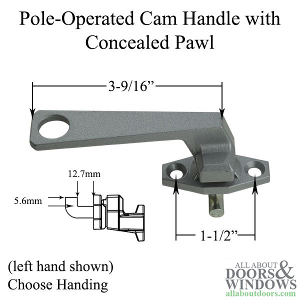 Truth Pole-Operated Cam Handle, 12.7mm Pawl, Aluminum - 555099