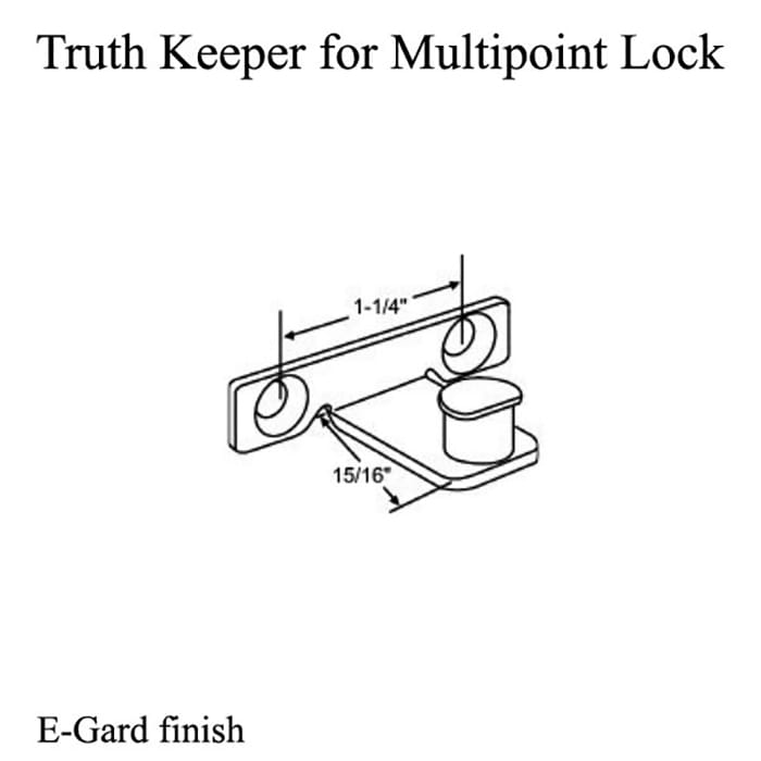 Truth Maxim Keeper 31829 for Multi-Point Sash Lock – E-Gard