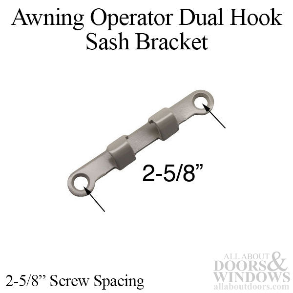 Truth® 20008 Sash Hook Bracket for Dual Arm Awning Operator