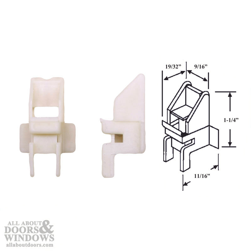 9/16" Top Shoe Bracket for Side-Load Non-Tilt Channel Balance