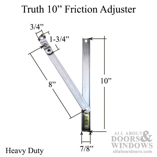 Truth 10" Heavy Duty Friction Adjuster – Anderberg FA33SS Series