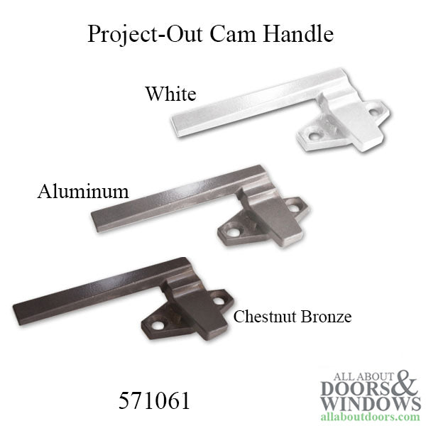 Project-Out two hole cam handle, Left Hand - Choose Color