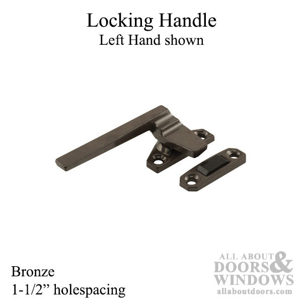 Casement Locking Handle & Keeper, Bronze - 571055