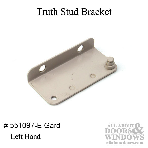 Truth Stud Bracket Left Hand, YDI Finish for Entrygard Dyad Operators