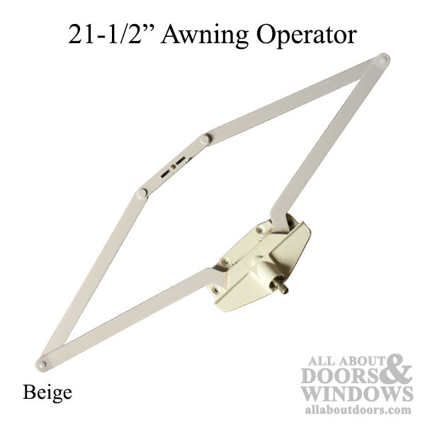 21-1/2" Single Hook Roto Gear Awning Window Operator – Choose Color