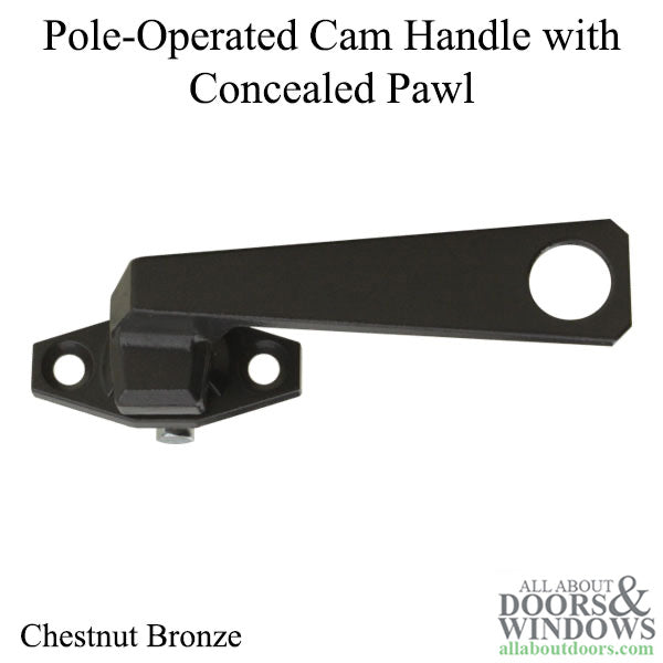 Right Hand Pole-Operated Cam Handle, 12.7mm Pawl, Chestnut Bronze