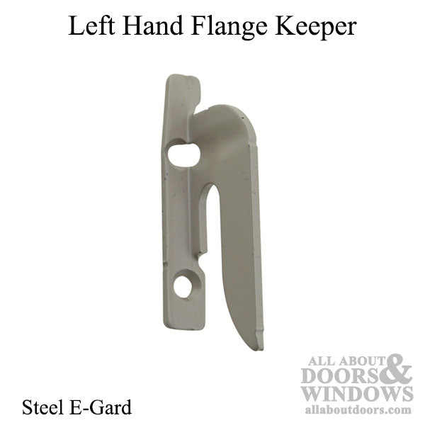 Left Hand Sash Lock Hook Flange Keeper – Steel E-Gard