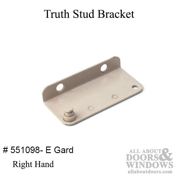 Right-Hand Truth Stud Bracket for Entrygard Dyad, YDI Finish