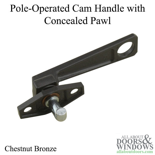 Right Hand Pole-Operated Cam Handle, 12.7mm Pawl, Chestnut Bronze