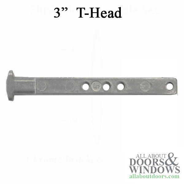 T-Head Pivot Bar 3" 4-Hole Zinc Die Cast for Tilt Windows