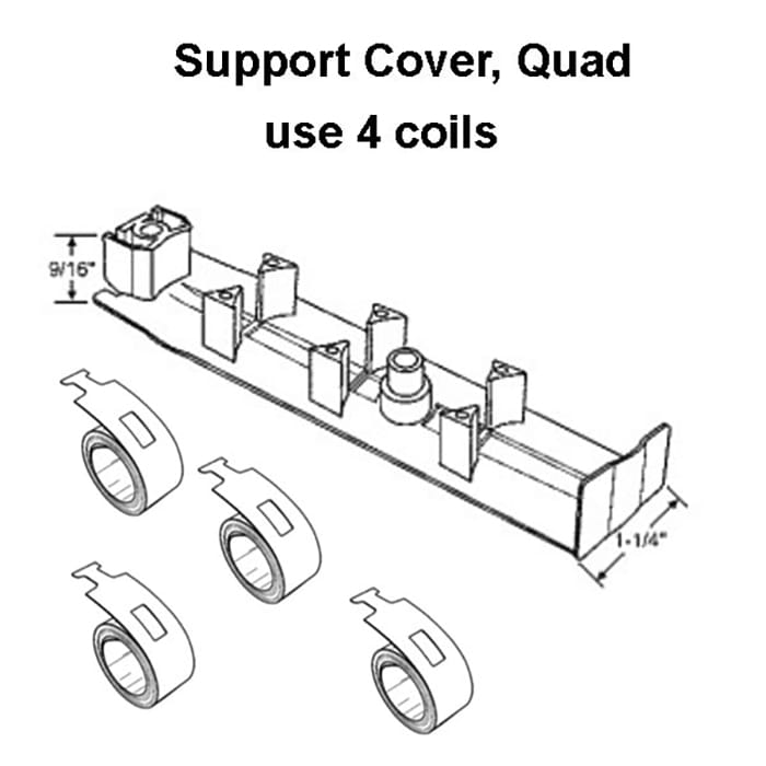 Quad Coil Support Cover, 1-1/4" Pocket, White – Amesbury