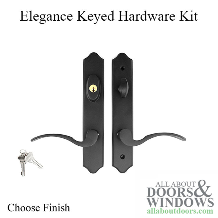 Elegance 10Inch Arch Keyed Active Hardware - Choose Color
