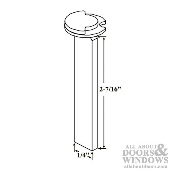 Cylinder, 1 x 1-7/8 tail Piece, for 1-3/4 or 2-1/4 door Schlage Key