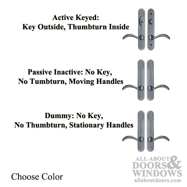 Forgings 10" Round Top Active Non-Keyed Handle Set