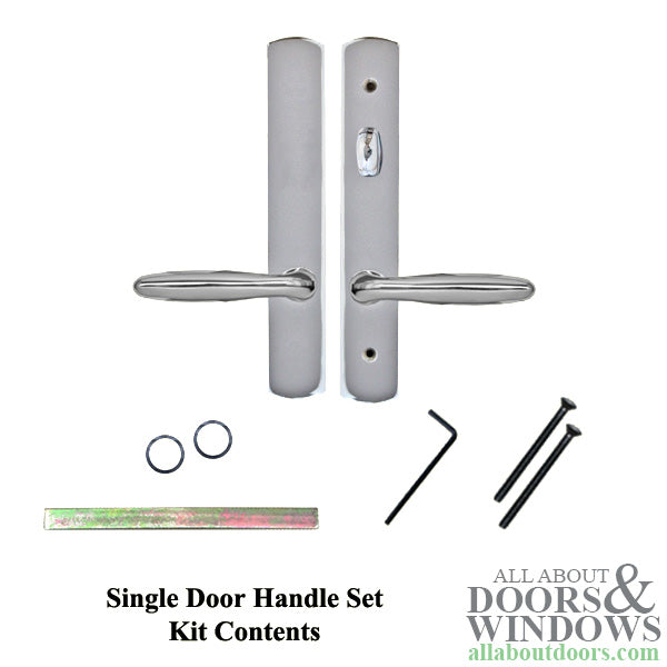 Evolutions 10Inch Curve Top Non-Keyed Handle Set, Active Door