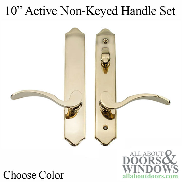 Elegance 10Inch Arch Non-Keyed Active Handle Hardware for Hinged Door - Choose Color