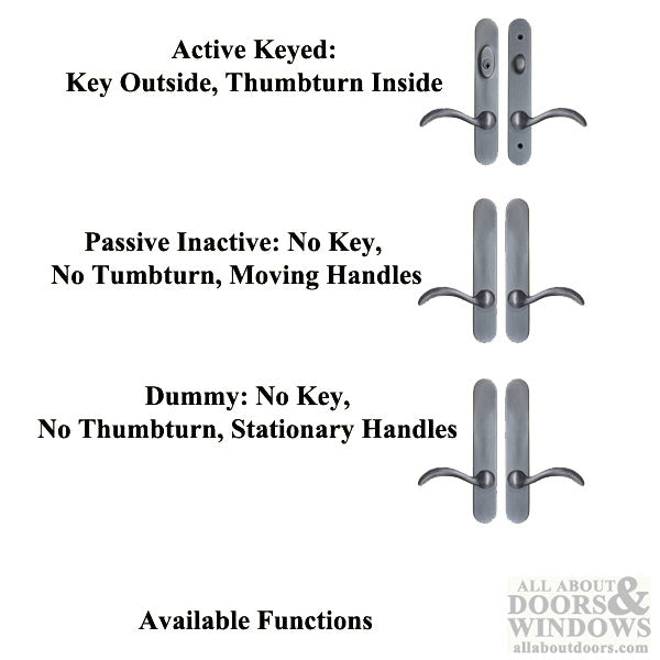 Forgings 10" Round Top Active Keyed Handle Set
