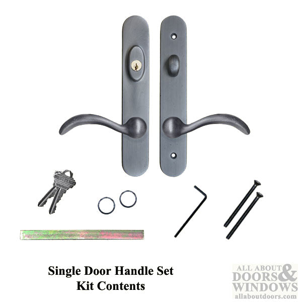 Forgings 10" Round Top Active Keyed Handle Set
