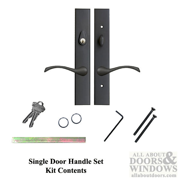 Expressions 12 Inch Square Non-Handed Active Keyed Hardware, Choose Color