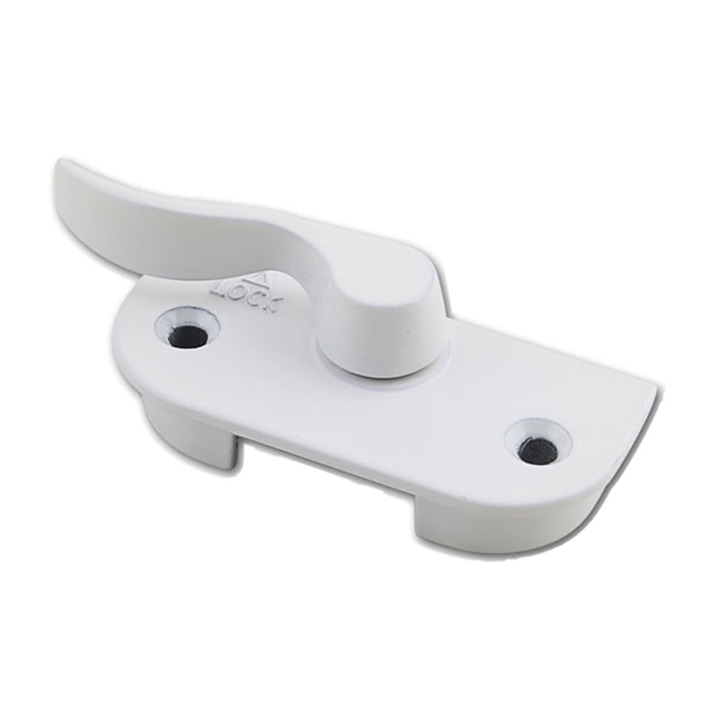 Left Hand Recessed Sash Lock, 1-5/8" Screw Holes, White