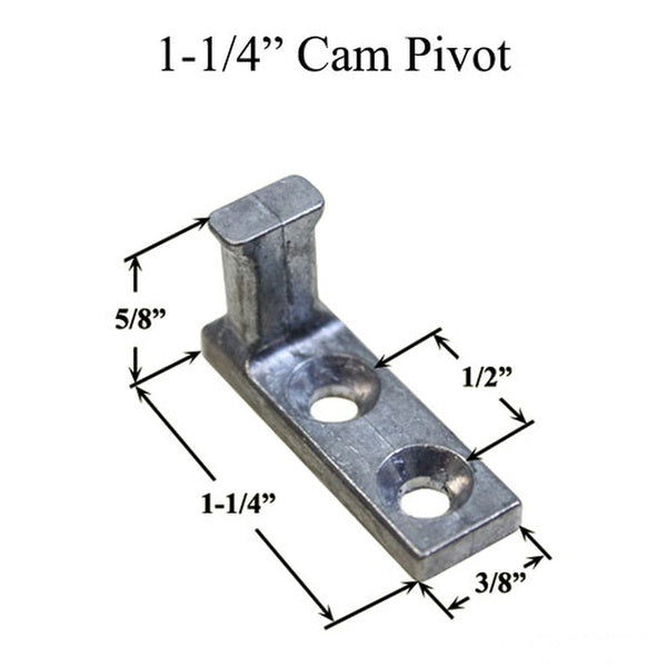 Simonton Tilt-In Window Cam Pivot, 1-1/4" 2-Hole Die Cast Zinc