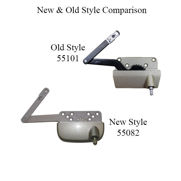 New Style Sill Mounted Straight Link 4-3/4 Inch Split Arm Casement Window Operator, Right