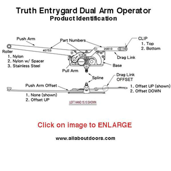 Truth Dual Arm EntryGard Operator 31539 – Right Hand Egress