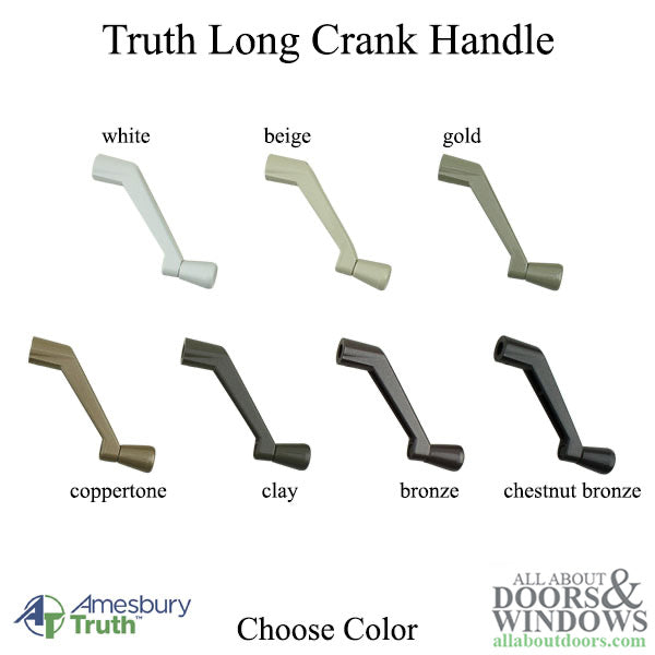 Long Length Crank Handle ,11/32 Spline , Truth® - Choose Color
