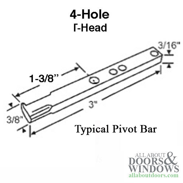1.25" x 0.530" Pivot Lock Shoe, Molded Plastic, Metal Spring