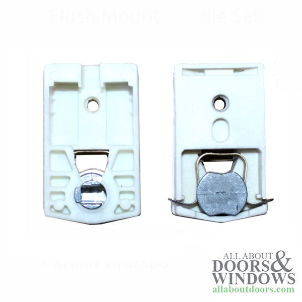 1.25" x 0.530" Pivot Lock Shoe, Molded Plastic, Metal Spring