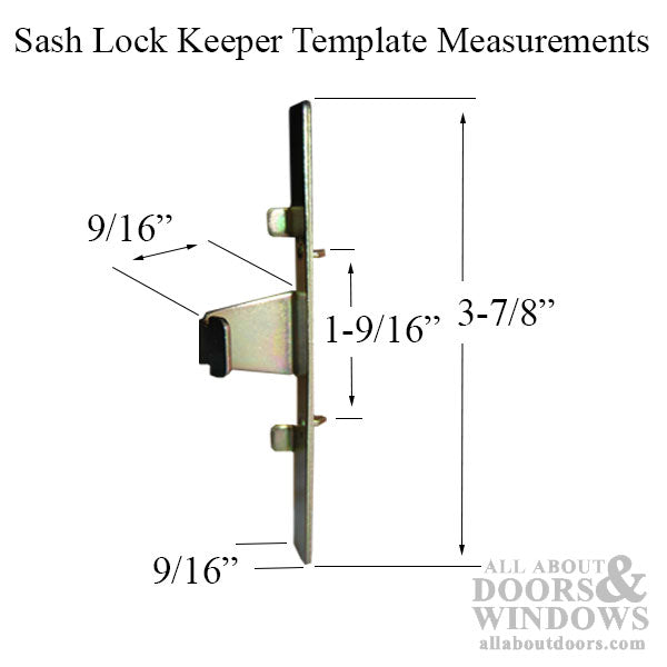 EntryGard Sash Lock Template for Truth 16th Series Windows
