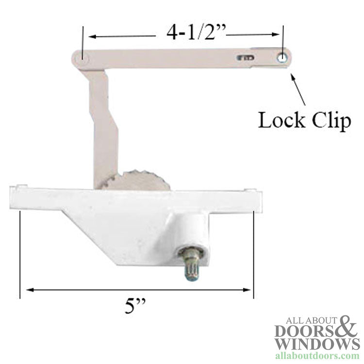 Dyad Operator, Rear Mount, 5 inch screw hole spacing, Right Hand as shown - Choose Color