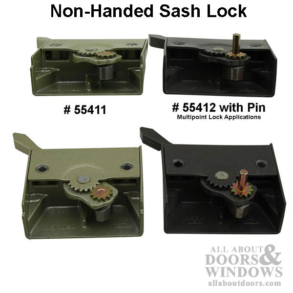 Truth® SASH LOCK, With Pin - Tie Bar Application - Bronze