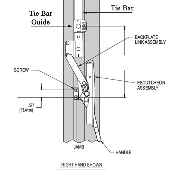 Truth 45266 Mirage Multi-Point Handle & Escutcheon - 556006
