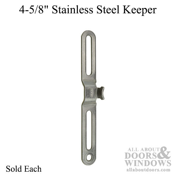 4-5/8" Stainless Steel Casement Window Locking Handle Keeper