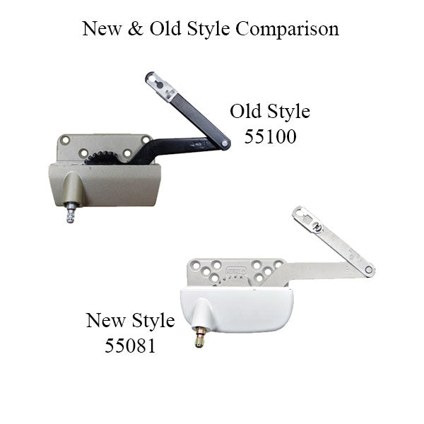 New Style Sill Mounted Straight Link 4-3/4 Inch Split Arm Casement Window Operator, Left
