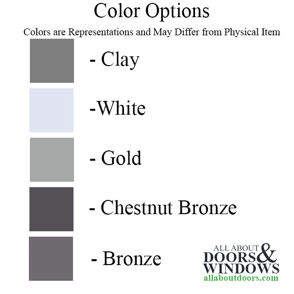 13-1/2 Inch Straight Arm Casement Operator - Choose Color, New Style Truth Ellipse Right Hand