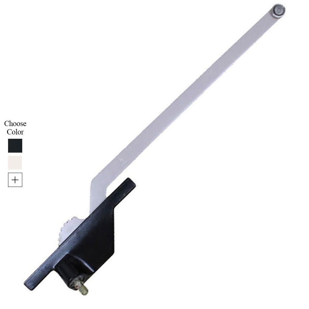 Truth® Left Hand 11 Inch Single Arm Rear Mount Casement Operator with Round Shoe - Choose Color