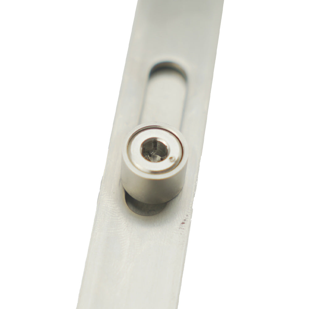 Sentinel 3-Hook Sliding Door Lock, 45mm Backset, Stainless Steel
