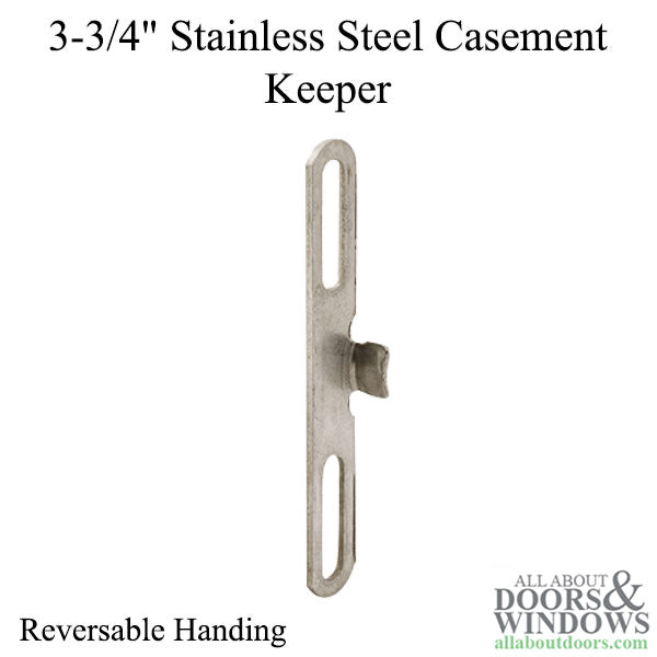 Truth 20800 3-3/4" Stainless Steel Casement Keeper