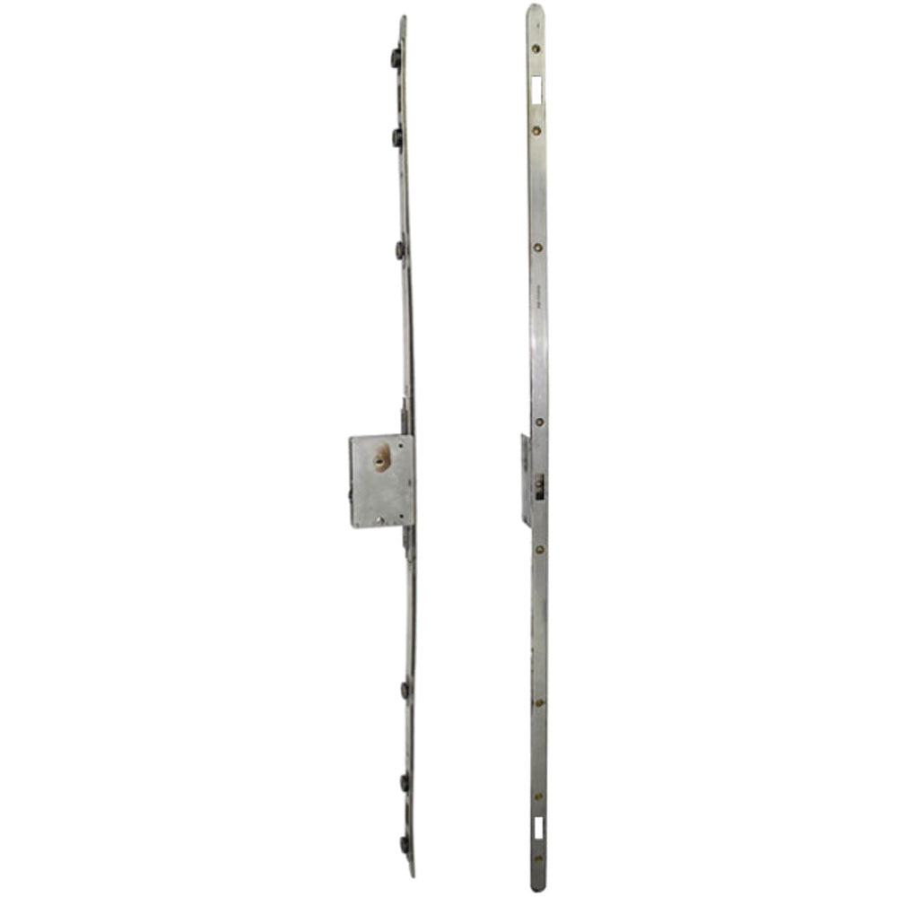 Marvin Multipoint Sliding Door Lock, 3 Hooks, 1-3/4" Backset