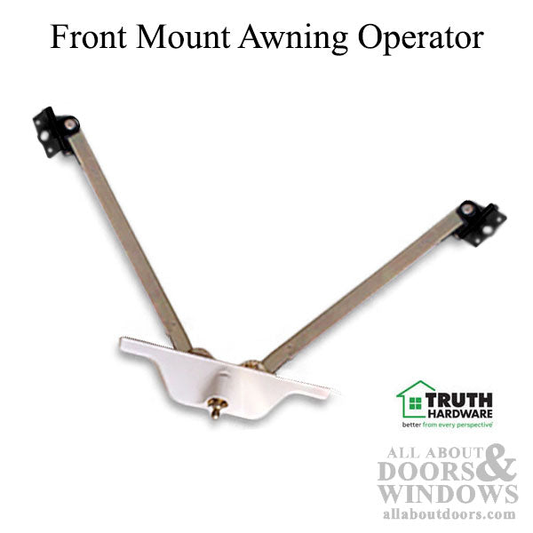 Truth Dual Arm Awning Operator #40078/#40079 – White Front Mount