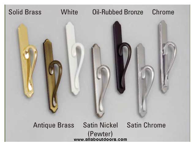 Inspirations Narrow Active Non-Keyed Sliding Door Handle - Choose Color