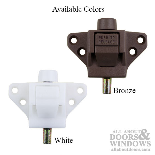 Auxiliary Foot Bolt, Truth® Triangular Patio Door, .56" Short - Choose Color