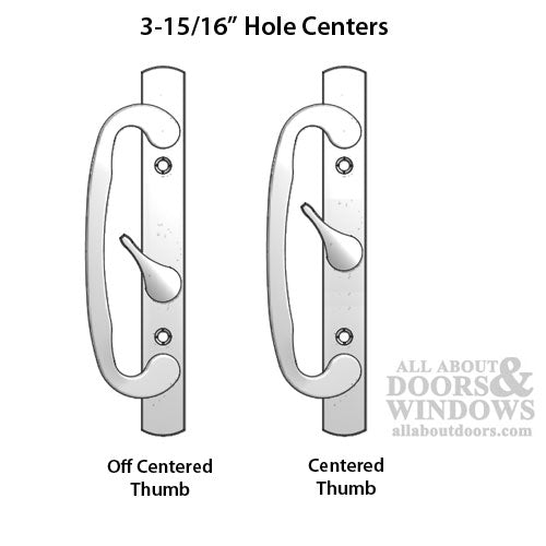Outside Pull, 3.94 / 3-15/16'' Screw Hole Pattern - Choose Color