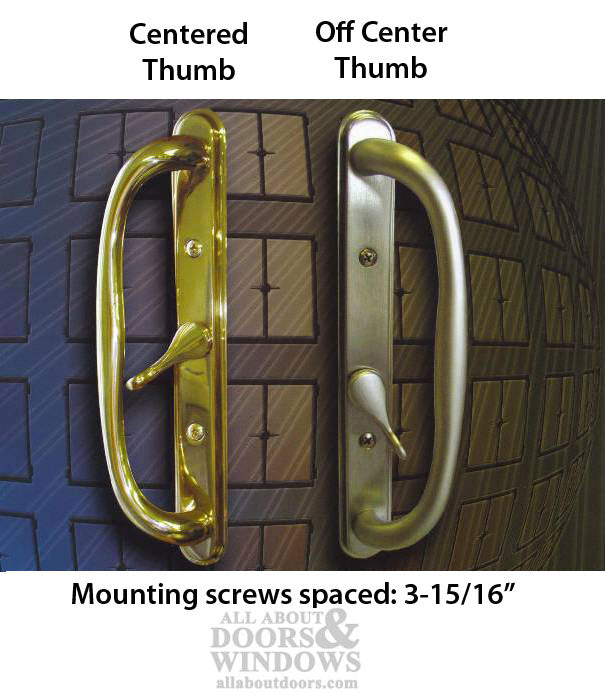 Olympus Handle OFFSET Thumb, Sliding Glass Door - Colors