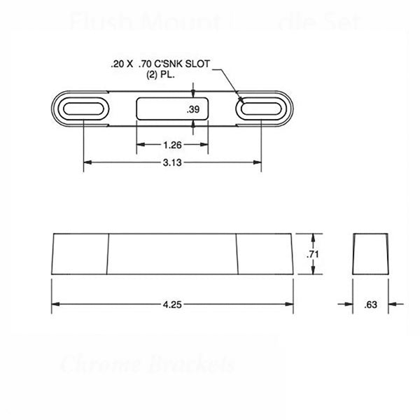 Raised 3/4" Strike Keeper for Single Point Sliding Glass Door