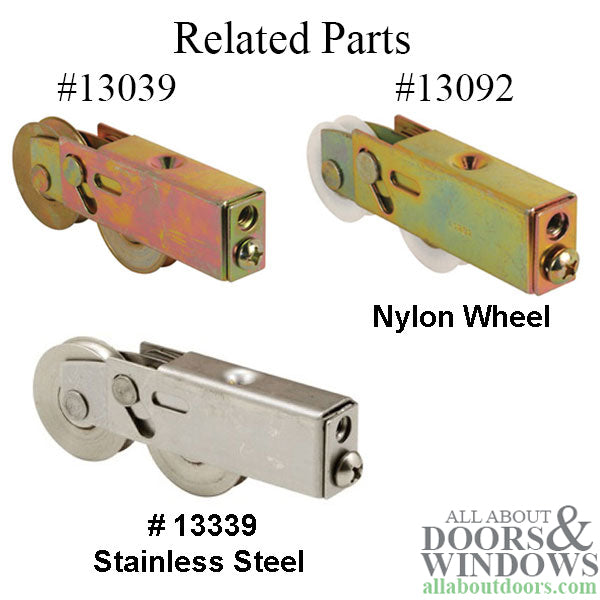 Tandem Roller Assembly, 1-1/2" Steel Ball Bearing for Sliding Patio Doors