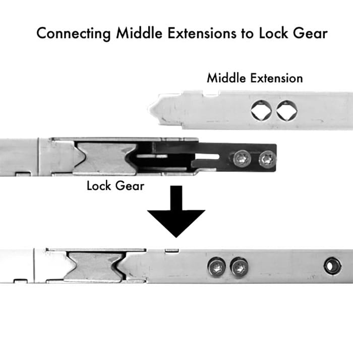16mm P2000 Active Upper Assembly for Doors 108.5"–121.5"