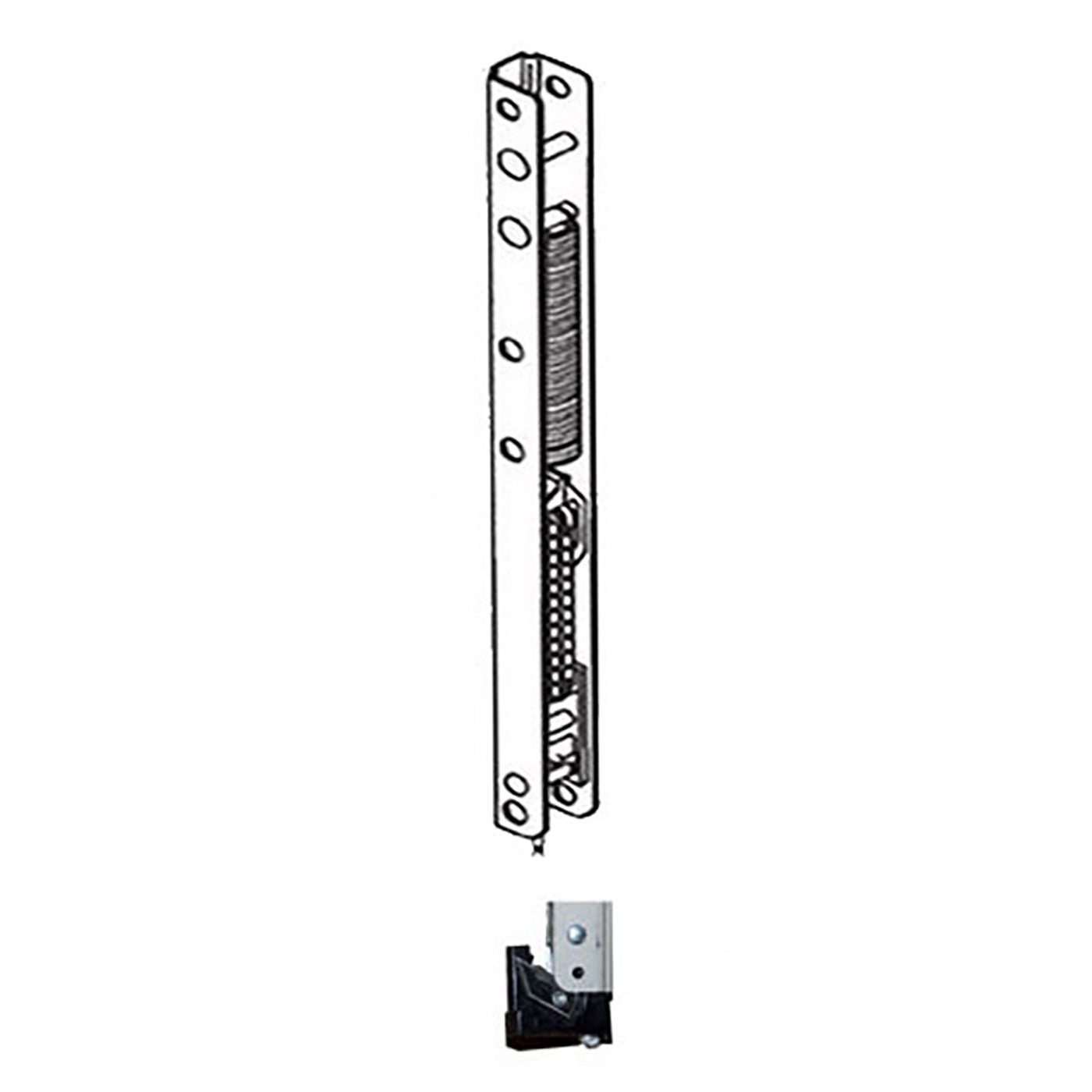 Weather Shield 1/2" Ribbed Channel Balance #17 End Bracket D70 Vinyl Jambliner